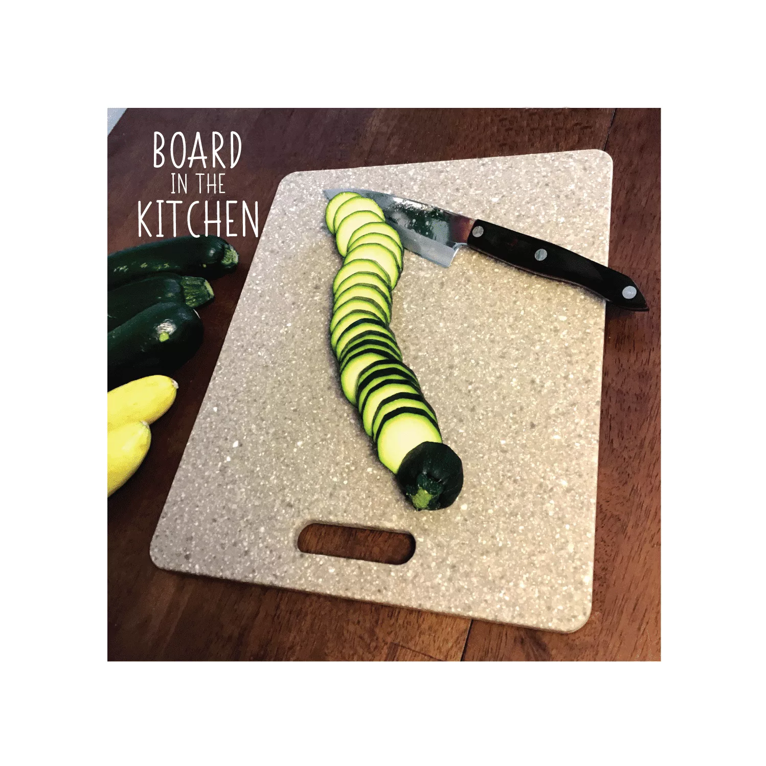 CORIAN Cutting Board with Handel, Traditional Shape, 3 Sizes Now Available