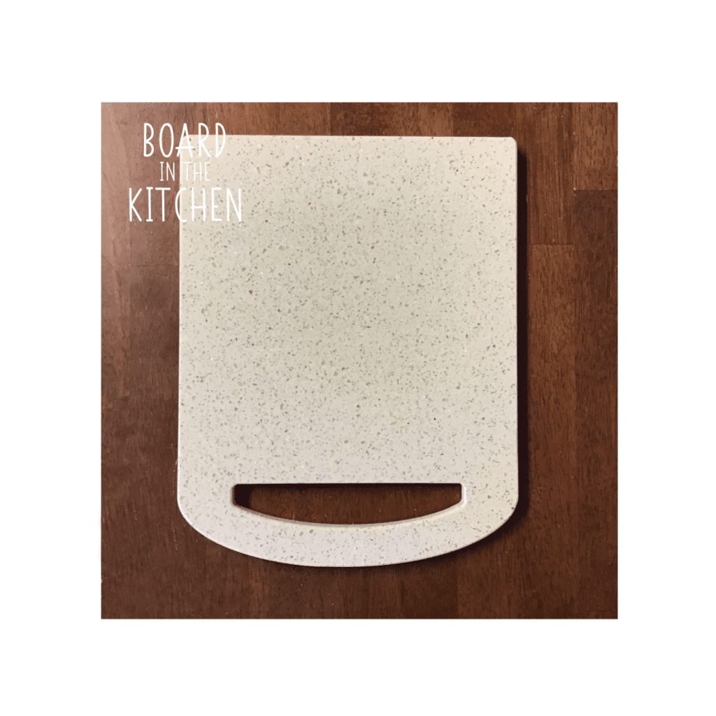 Custom CORIAN Cutting Board With Circle Handle, Savvy Traditional Shape