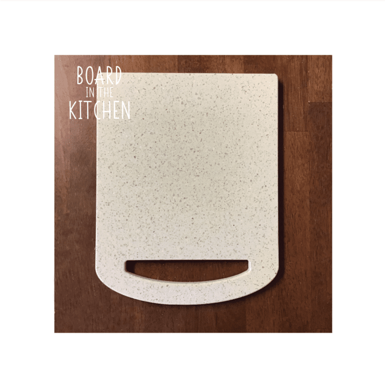 Custom CORIAN Cutting Board With Circle Handle, Savvy Traditional Shape