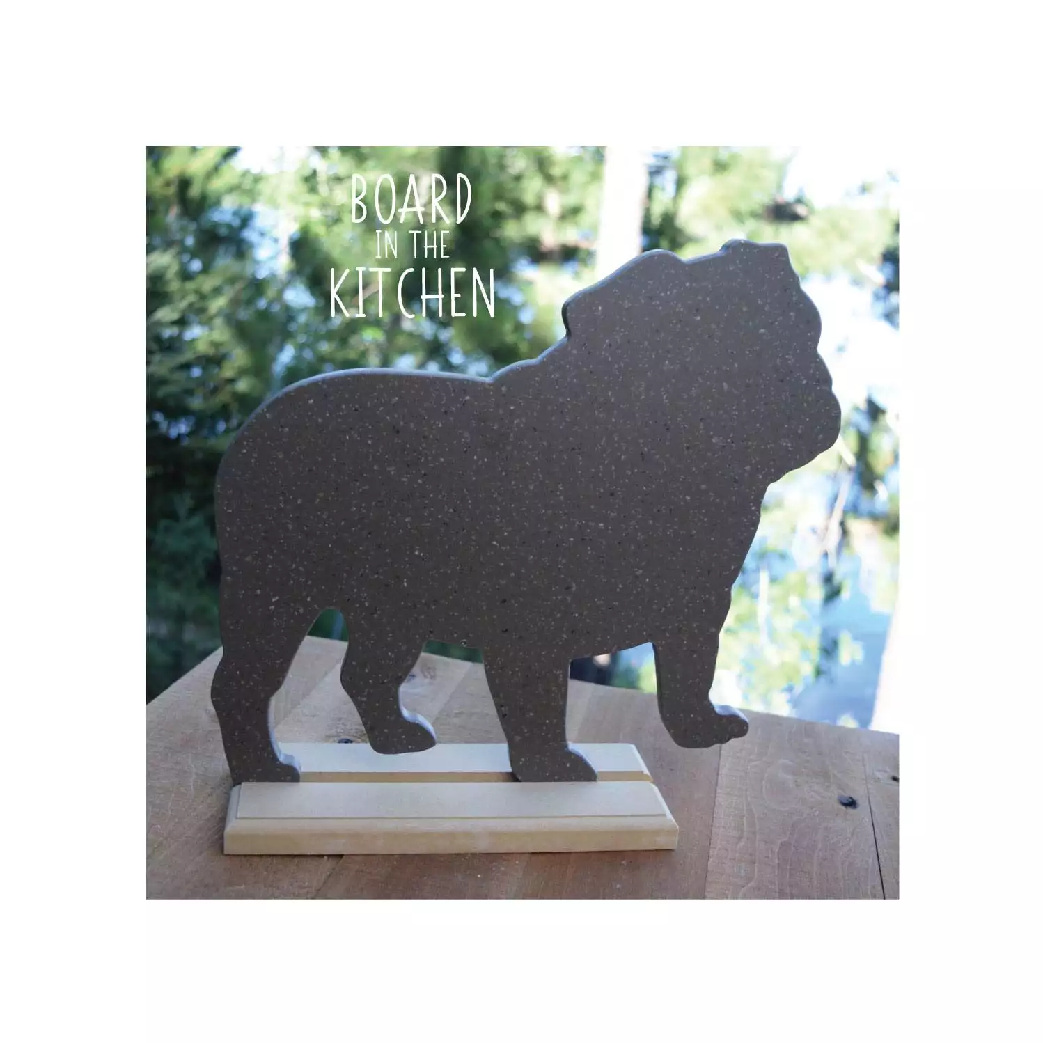 Bulldog Cutting Board Dog Owner Gift