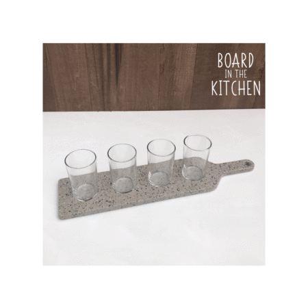 Attractive Beer Flight Board, Flight Paddle with Glasses - Style 18