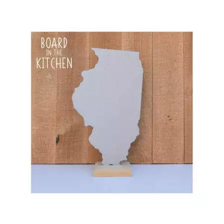 ILLINOIS Cutting Board, Safe Corian Cutting Board, Land of Lincoln