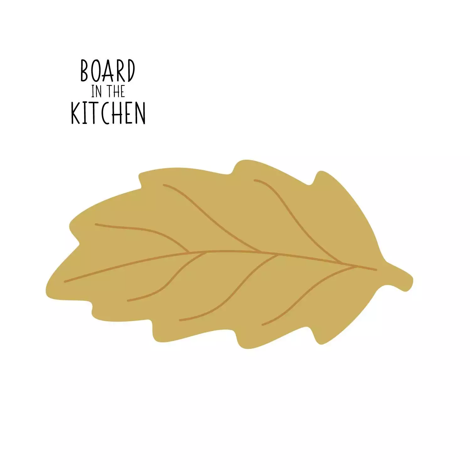 LEAF shaped cutting board