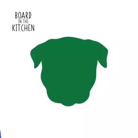 Pit Bull Head Cutting Board